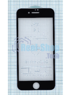 Защитное стекло 6D для Apple iPhone 7/8 черный