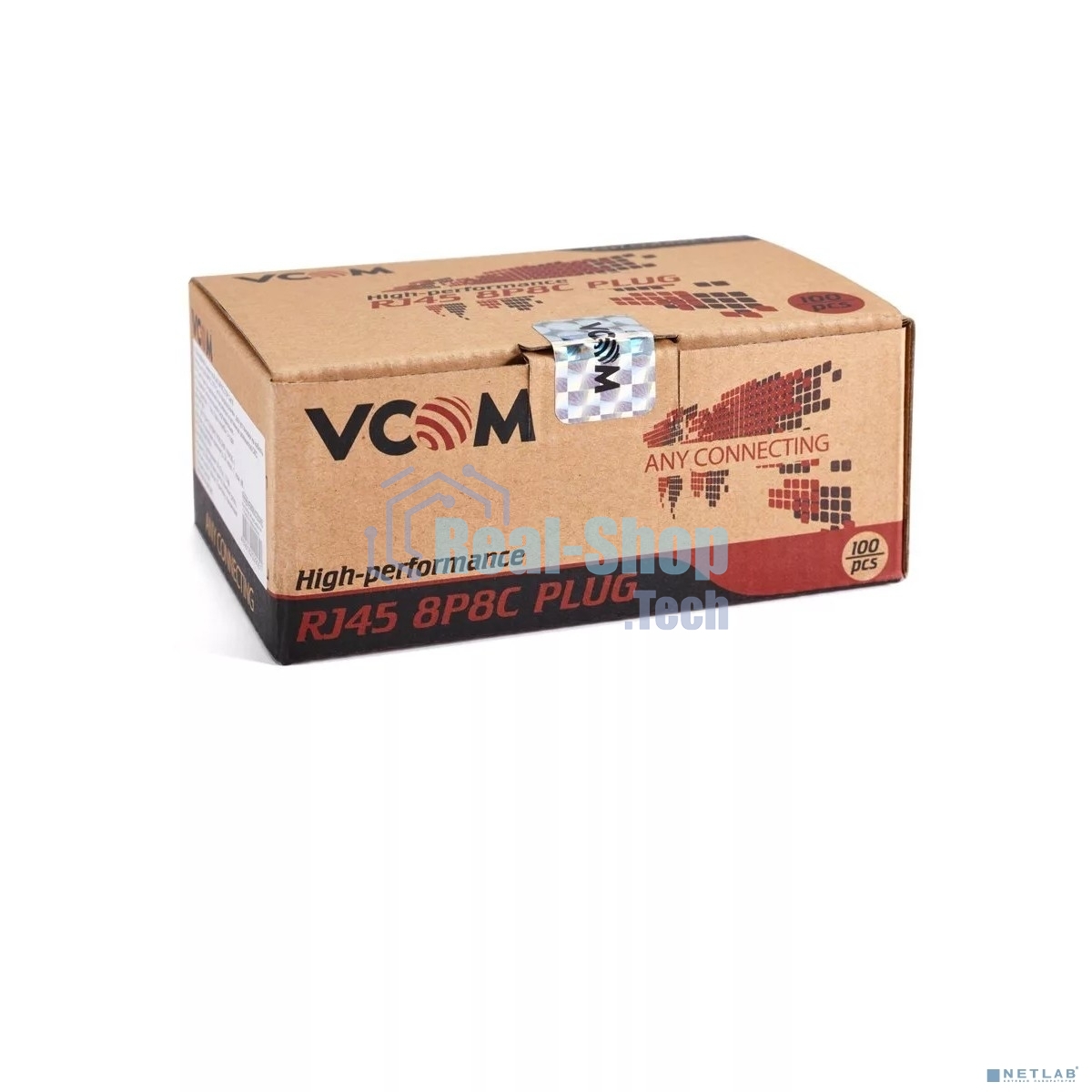 Коннекторы RJ-45 (8P8C) для UTP кабеля 6кат. (упаковка 100 шт.)