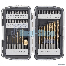 Набор бит Matrix и сверл магнитный адаптер crv в пласт. боксе 40шт.