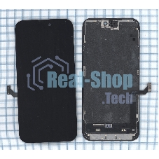 Дисплей (модуль) для Apple iPhone 15 Plus в сборе с тачскрином, черный (OR)