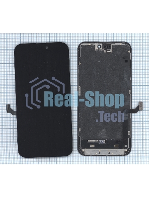 Дисплей (модуль) для Apple iPhone 15 Plus в сборе с тачскрином, черный (OR)