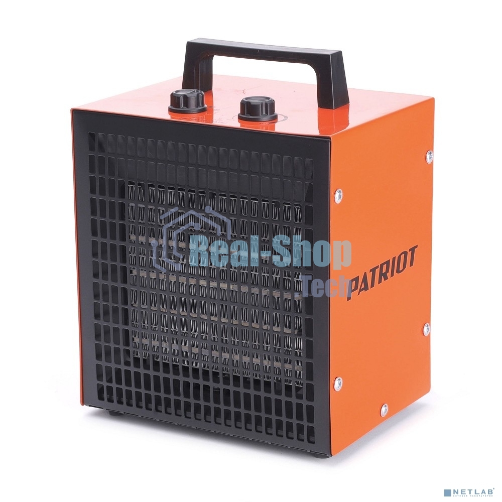 Тепловентилятор электрический Patriot PT Q 5S, оранжевый/черный, 3000 Вт, 25 м2, термостат