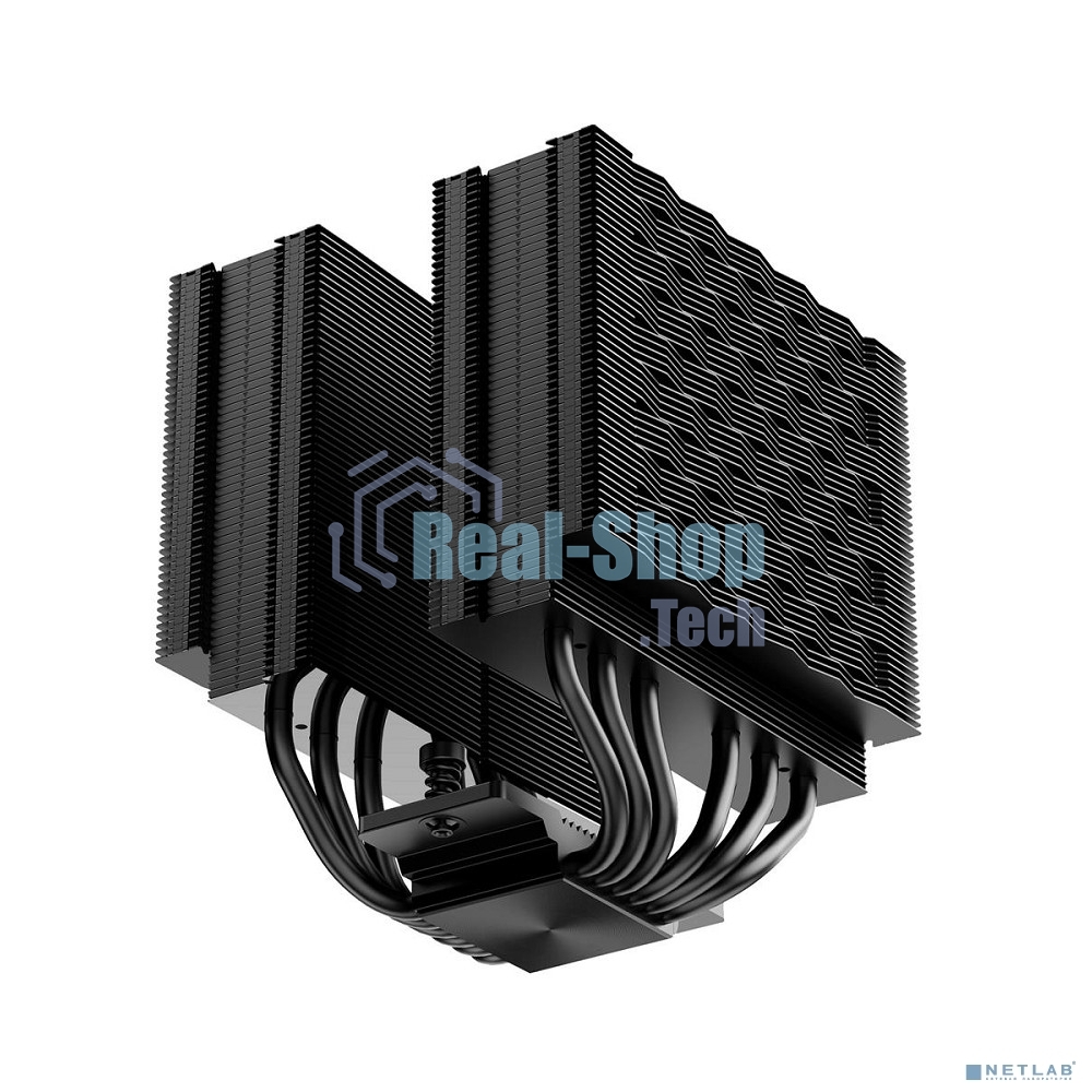 Кулер для процессора PCCooler RZ620 BK (260W, 4-pin PWM, 157.5мм, Al/Cu, 6x6мм, 1x120мм, 86.73CFM, 32dBA, 2200RPM, S: 1851/1700/1200/115X, AM5/AM4, черный)