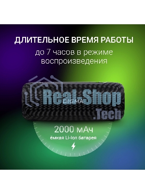 Колонка портативная Digma D-PS1524 черный 20W 2.0 BT 10м 2000mAh