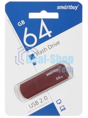Флешка USB Smartbuy CLUE black (SB64GBCLU-K), 64Gb, USB 2.0, R/W 30/15, черный
