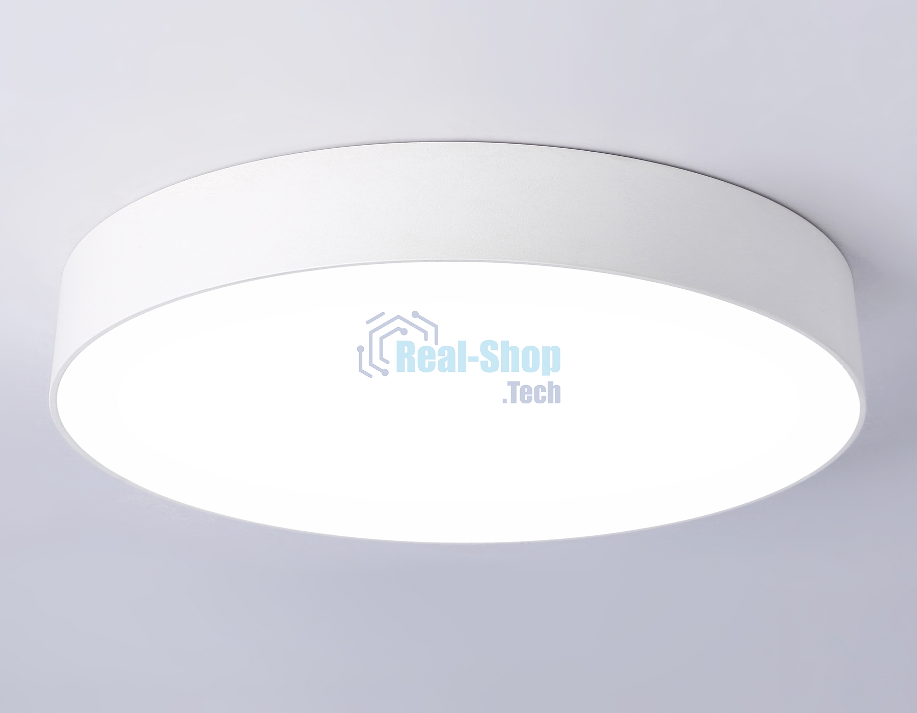 Потолочный светодиодный светильник Ambrella light FV5532 WH белый LED 60W 4200K D500*58 (Без ПДУ)