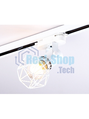 Трековый однофазный светильник Ambrella light GL5001 WH белый E27 max 40W D92*163
