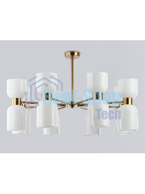 Люстра Ambrella light LH56095/16 BS/FR латунь/белый матовый E14*16 max 40W D860*510
