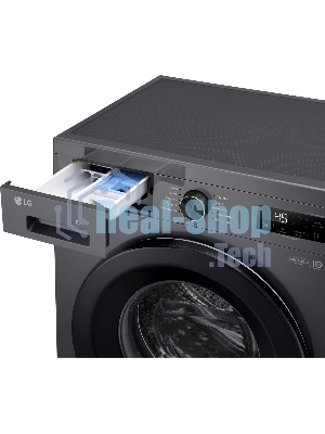 Стиральная машина LG F2Y1WS6J темно-серый, загрузка фронтальная 6,5 кг, 1200 об/мин., класс: A