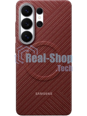 Чехол-накладка Carbon Magnet Case Samsung S26 Ultra(S948) (EF-KS948SREGRU) Coralred