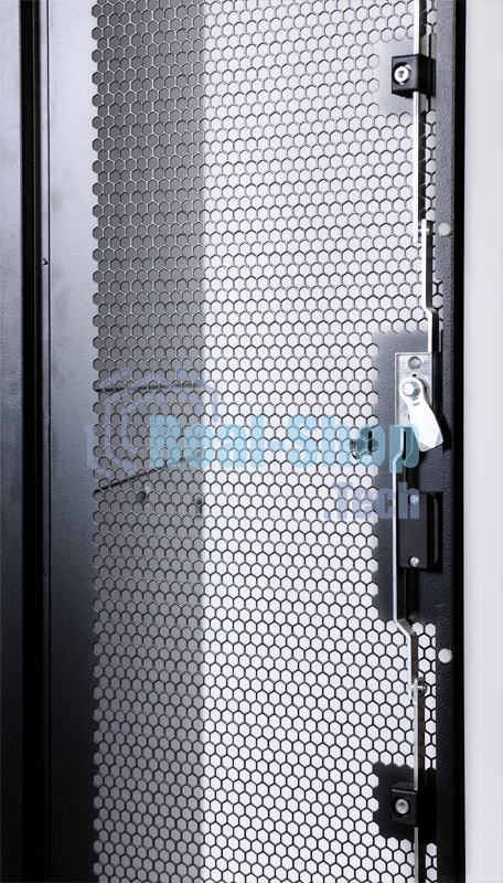 Шкаф серверный ЦМО ШТК-СП-48.8.12-48АА-9005 48U 800x1190 мм пер. дв. перфор. задн. дв. перфор. 2-хст. 2 бок. пан. направл. под закл. гайки 1350 кг черный