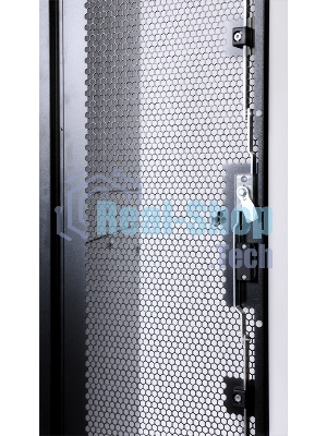 Шкаф серверный ЦМО ШТК-СП-48.8.12-48АА-9005 48U 800x1190 мм пер. дв. перфор. задн. дв. перфор. 2-хст. 2 бок. пан. направл. под закл. гайки 1350 кг черный