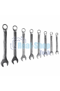 Набор ключей комбинированных Rexant (8-19 мм), 8 шт., CrV, зеркальное хромирование