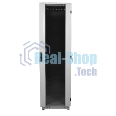 Шкаф телеком. напольный 42U (800x1000) дверь стекло (ШТК-М-42.8.10-1ААА) (3 коробки)