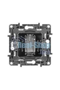 Розетка телевизионная TV Звезда, алюминий ETIKA