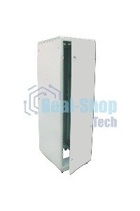 Шкаф коммутационный ЦМО ШТК-М-42.6.10-3ААА 42U 600x1020 мм пер. дв. металл задн. дв. стал. лист 2 бок. пан. направл. под закл. гайки 550 кг серый