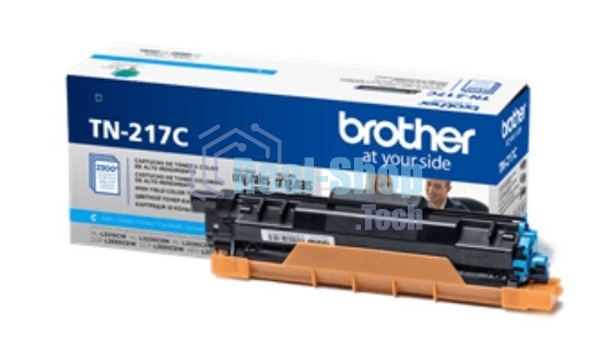 Картридж лазерный Brother TN217C голубой для MFC-L3770CDW, DCP-L3550CDW, HL-L3230CDW 2300 стр