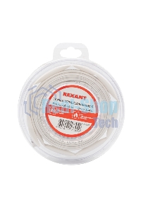 Трубка термоусаживаемая Rexant 6.0/3.0мм белый ролик 2.44м
