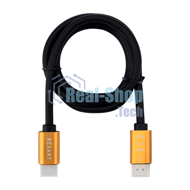 Кабель Rexant HDMI - HDMI 2.0 длина 1 метр GOLD