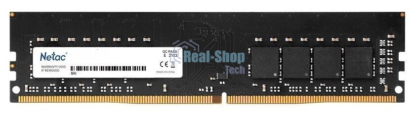 Оперативная память NETAC Basic, DDR4, 8GB (1x8GB), 3200MHz, CL16, DIMM