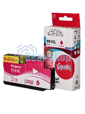 Картридж струйный Sakura CN047AE (№951XL Magenta) для HP, пурпурный, 26 мл., 1500 к.