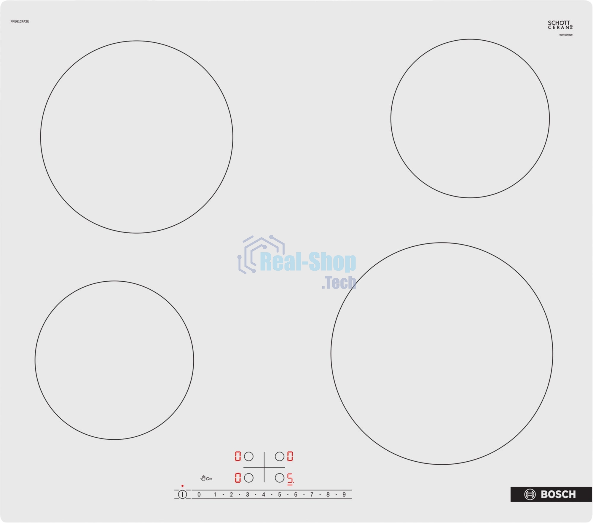 Варочная панель Bosch Serie 4 PKE612FA2E белый