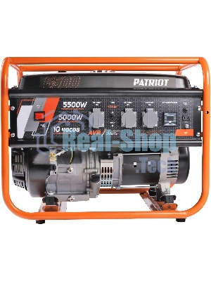 Электрогенератор бензиновый Patriot GRS 6500, 5.5 кВт, 75 дБ, 70 кг
