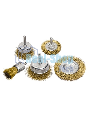 Набор щеток Matrix для дрели, 5 шт., 2 плоские, 50-75 мм + 3 