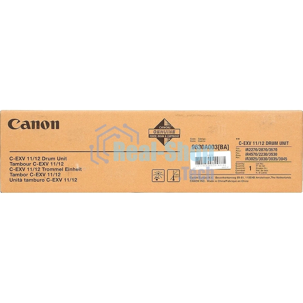 Барабан Canon C-EXV11/C-EXV12/GPR-15/GPR-16 9630A003BA/9630A004BA DrumUnit Canon iR2270/2870/3025, черный, 75 000 стр. Orig.
