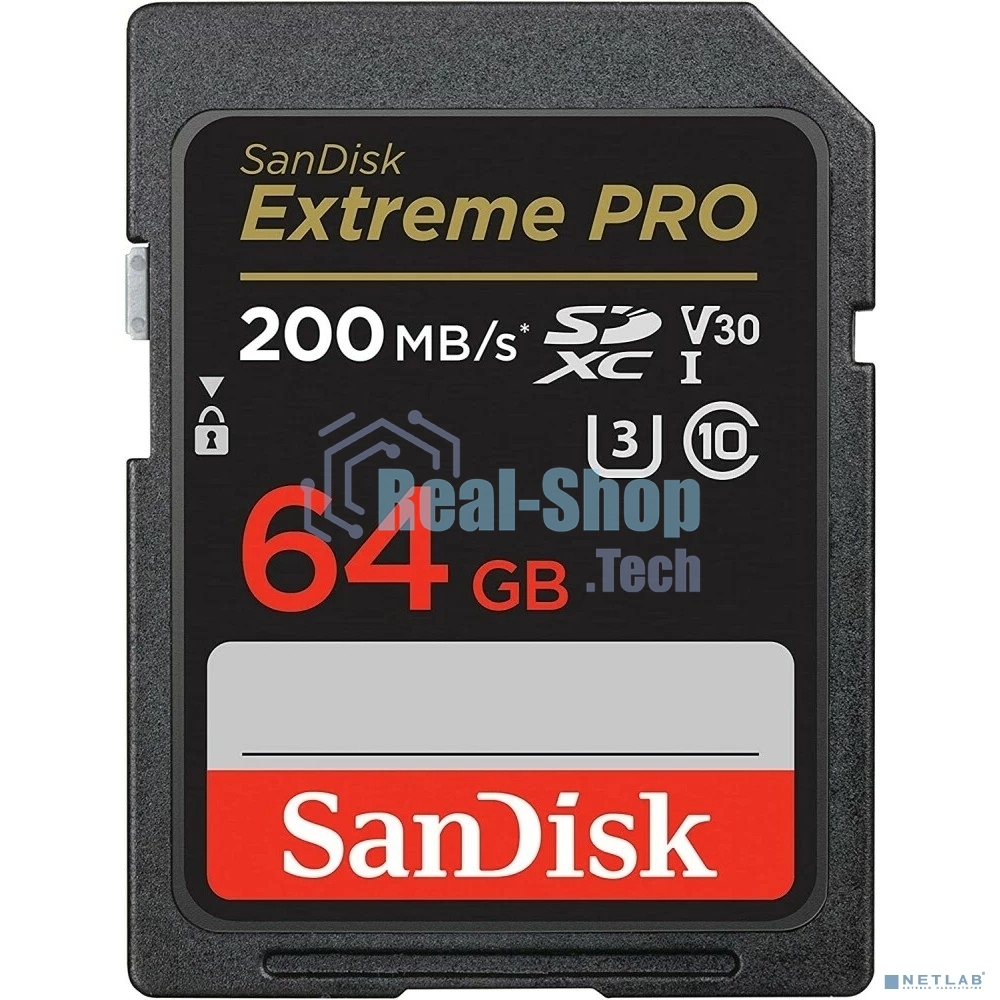 Флеш карта SanDisk Extreme PRO 64GB SDXC Memory Card 200MB/s