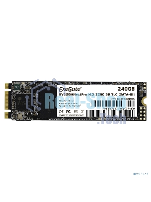 Накопитель SSD ExeGate NextPro UV500TS240, 240Gb, M.2 2280, SATA III, R/W 561/500
