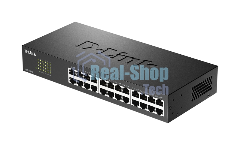 Неуправляемый коммутатор D-Link DES-1024D/H2A с 24 портами 10/100Base-TX