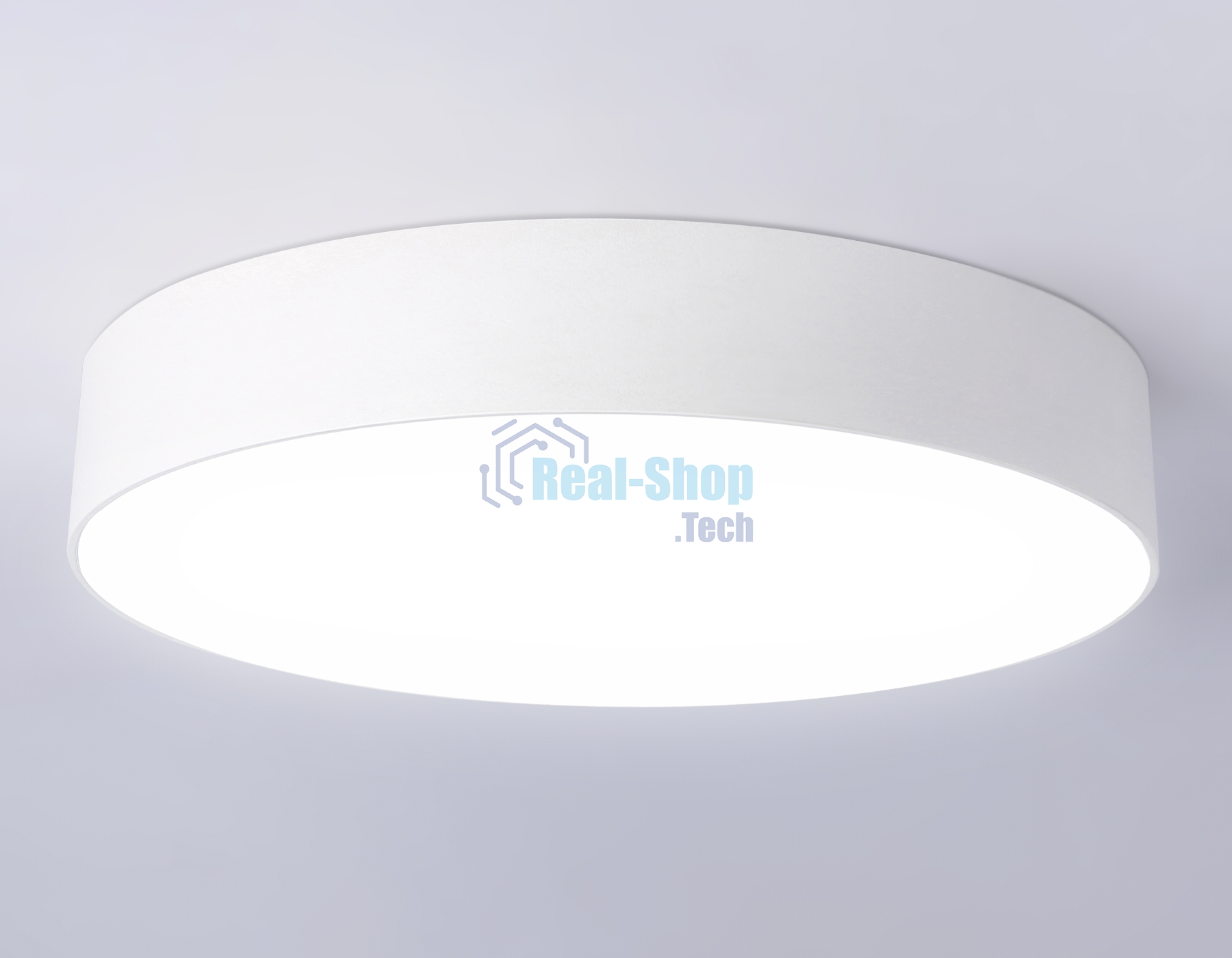 Потолочный светодиодный светильник Ambrella light FV5532 WH белый LED 60W 4200K D500*58 (Без ПДУ)