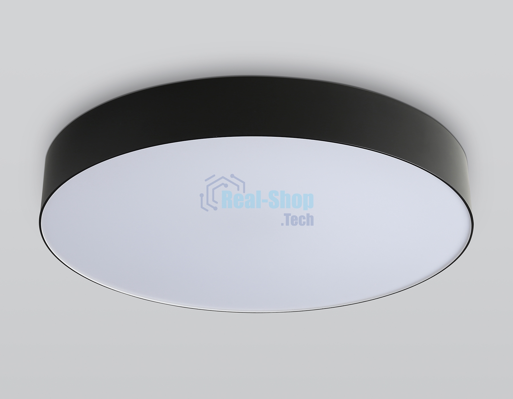 Потолочный светодиодный светильник Ambrella light FZ1365 BK черный IP20 60W 3000-6500K 490*80 (ПДУ ИК)
