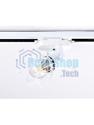Трековый однофазный светильник Ambrella light GL5001 WH белый E27 max 40W D92*163