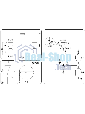 Люстра Ambrella light LH56095/16 BS/FR латунь/белый матовый E14*16 max 40W D860*510