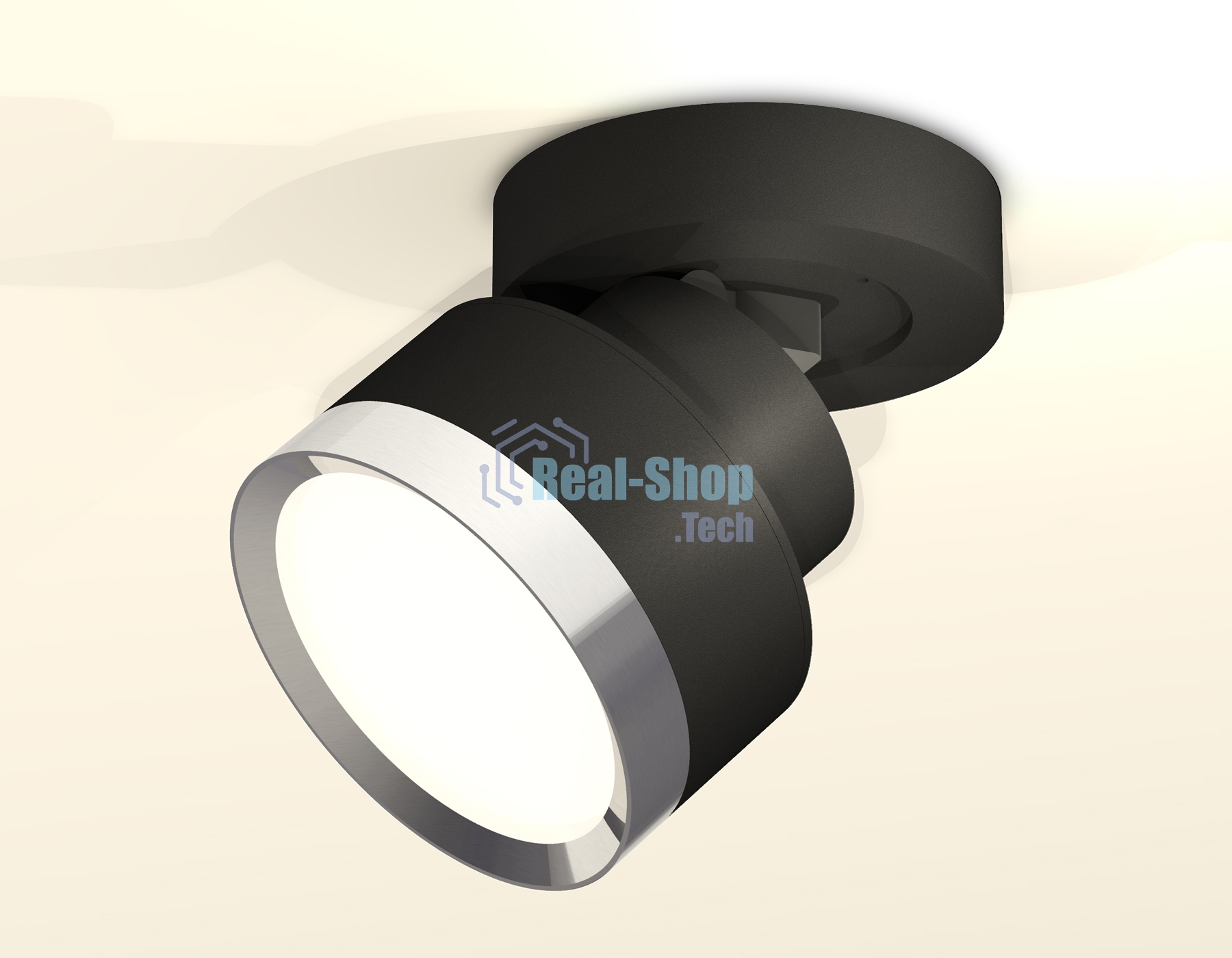 Светильник Ambrella Light XM8102003 SBK/PSL черный песок/серебро полированное GX53 (A2229, A2106, C8102, N8118)