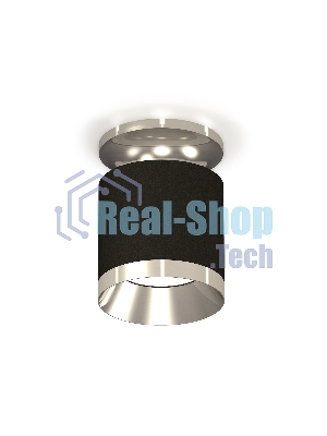Светильник Ambrella Light XS7402082 SBK/PSL черный песок/серебро полированное MR16 GU5.3 (N7927, C7402, N7032)