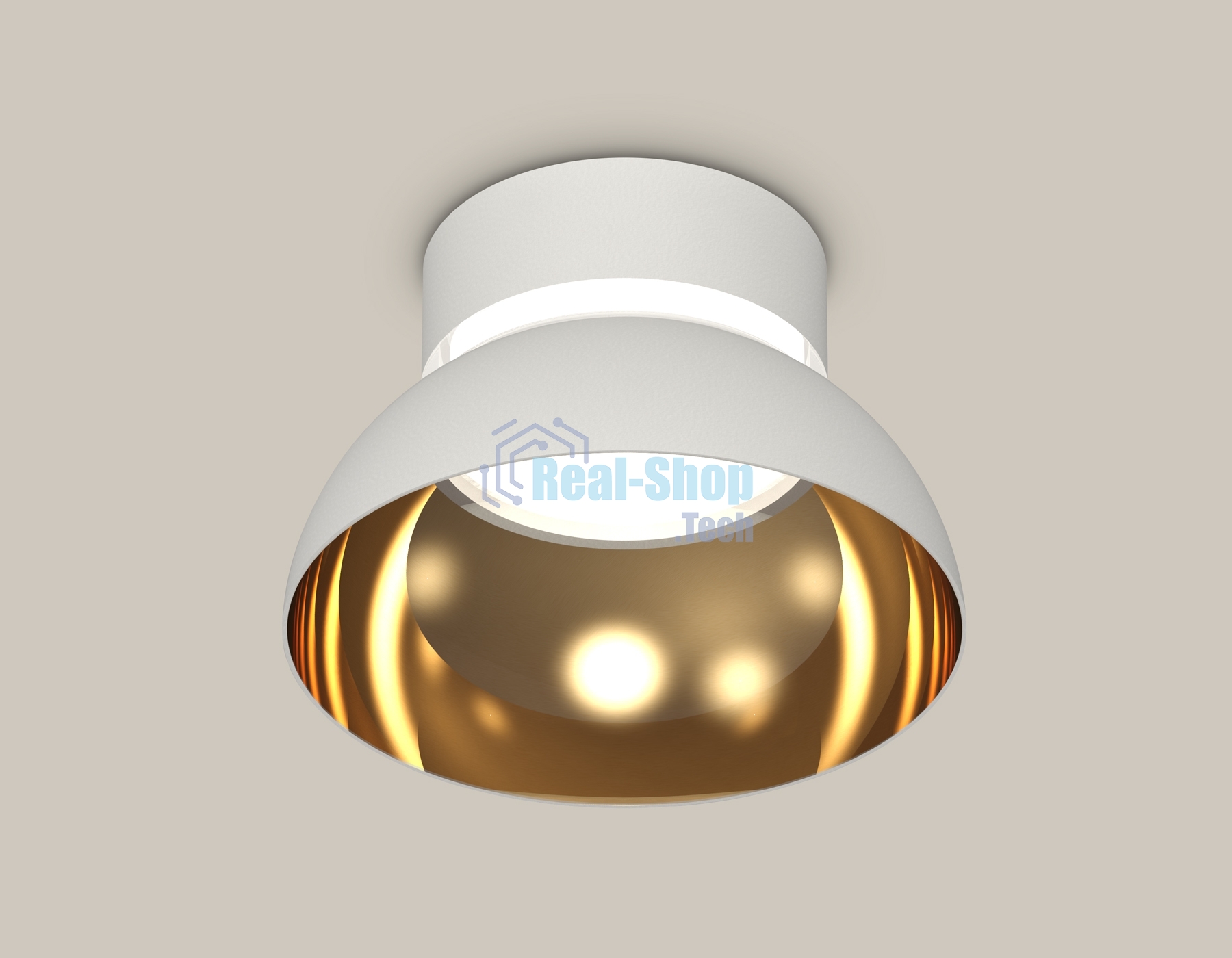 Светильник Ambrella Light XS8101036 SWH/PYG/CL белый песок/золото желтое полированное/прозрачный GX53 (C8101, N8144)