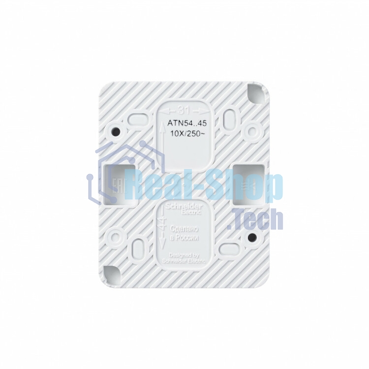 Розетка 1-м ОП AtlasDesign Profi54 16А IP54 250В с заземл. защ. шторки белый SchE ATN540145