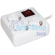 Удлинитель 3х3 м с заземл. 16А IP20 У-С03К с выкл. 2P+PE ИЭК WYP30-16-03-03-ZK-N