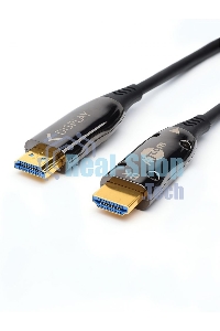 Кабель HDMI 20 м (HIGH speed, Metal gold, Optical) 8K VER 2.1 Кабель HDMI 20 м (HIGH speed, Metal gold, Optical) 8K VER 2.1