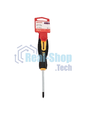 Отвертка крестовая Rexant PH 1х75 мм, двухкомпонентная рукоятка