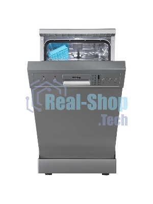 Посудомоечная машина Korting KDF 45240 S / Отдельност., 45 см, А++/A/A, электронное управление, 6 программ: нормальная, ЭКО, стекло, интенсив, 90 мин, быстрая; 10 компл., LED индикаторы, активная сушка, таймер отложенного старта 3/6/9 часов, половинная за