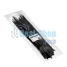 Стяжка (хомут) нейлоновая ExeGate EX293128RUS CV66-450x4.8B (нейлон 6.6, 450x4.8 мм, неоткрывающаяся, halogen free, -40°C - +85°C, черная, 100 шт)