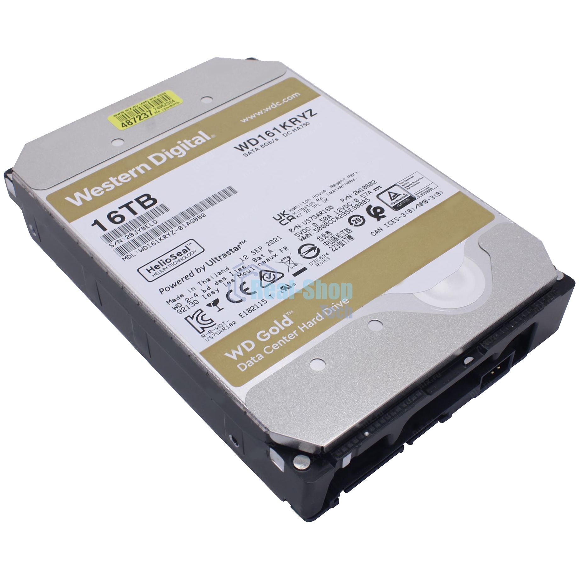 Жесткий диск Western Digital SATA 16Tb 7200RPM 6Gb/S 512MB GOLD WD161KRYZ