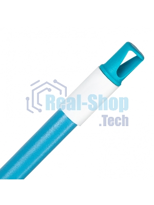 Щетка Home Palisad пластмассовая для подметания пола, 27 см, c черенком, 120 см, бирюз. щетина