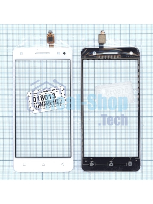 Сенсорное стекло (тачскрин) для Lenovo Vibe S1 Lite белое