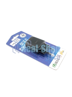 Блок питания (сетевой адаптер) HOCO C72Q Glorious QC3.0 один USB порт, черный