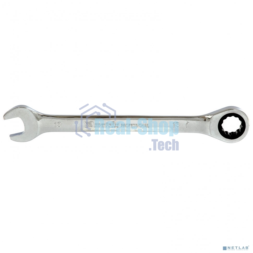 Ключ Matrix комбинированный трещоточный 13мм CrV зеркальный хром professional